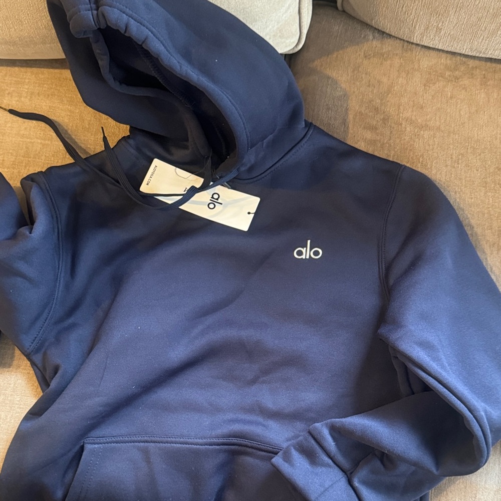 ALO INSPIRED Yoga Men's Deep Blue Hoodie